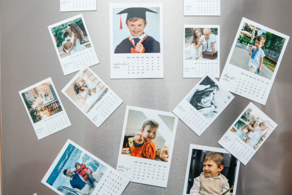 Calendario Magnético Personalizado con Fotos – Set de 12 Meses