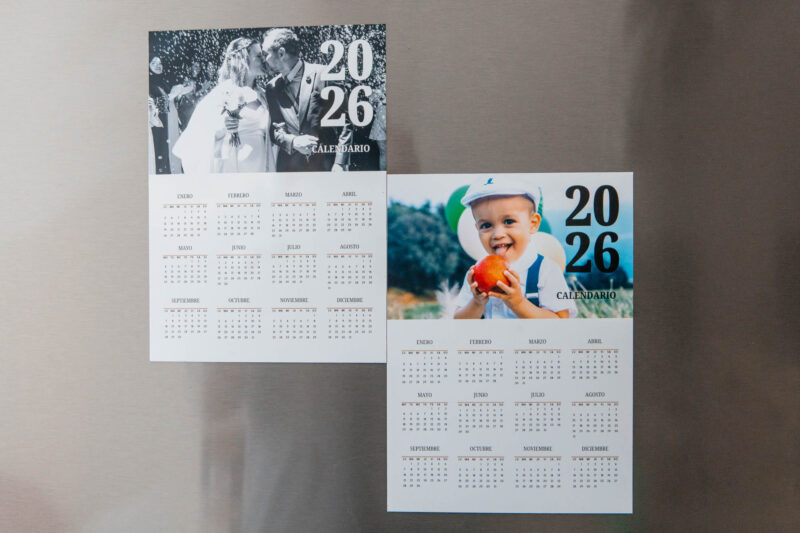 Calendario Magnético Personalizado 2026 A5 con Foto