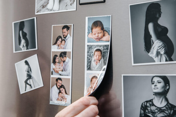 Tiras de fotomatón magnéticas – Set de 4 recuerdos personalizados