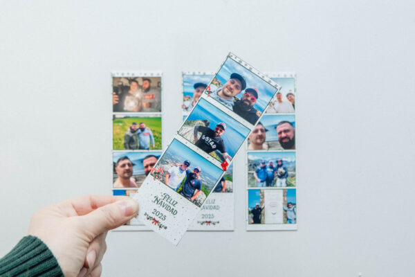 Set de Regalo de Navidad Mini – Tiras de Fotomatón Magnéticas Personalizadas